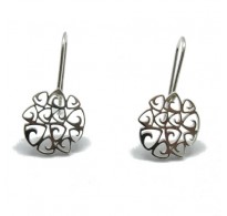 E000729 Genuine sterling silver earrings solid hallmarked 925 Empress